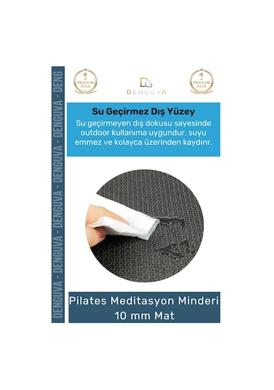 Yogamatı Taşıma Askılı Dayanıklı Uzun Ömürlü Konfor Serisi Meditasyon Minderi 10 Mm Mat Çok Renkli