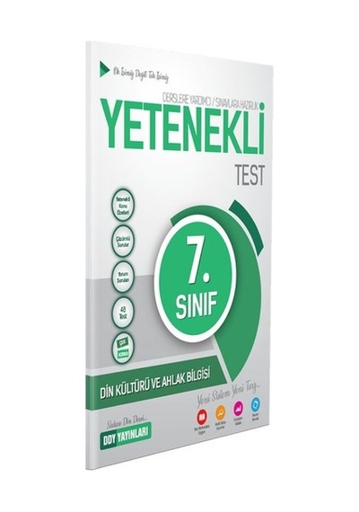 7. Sınıf Din Kültürü ve Ahlak Bilgisi Yetenekli Test- DDY Yayınları