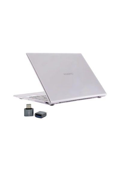 Huawei Matebook D14 2019-2022 Kılıf Uyumlu Kristal Parlak Şeffaf Sert Hard Case İnce Hafif Çizilme Koruma 14 İnç Şeffaf Belirtilmemiş