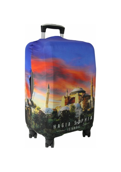 My Saraciye My 120 Ayasofya / Hagia Sophia 2 Valizler İçin Kılıf Seti Kabin Orta Ve Büyük Çok Renkli