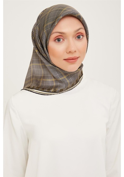 Armine Twill İpek Eşarp 23ka9029 54 - Sarı