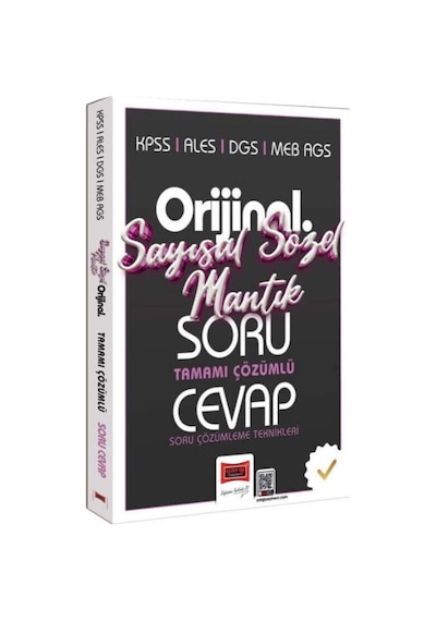 Yargı Yayınları Kpss Ales Dgs Meb Ags Orijinal Sayısal Sözel Mantık Tamamı Çözümlü Soru Cevap Kitabı