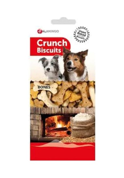 Flamingo Crunch Kemik Şeklinde Köpek Ödül Bisküvisi 500 G