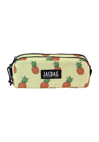 Jacbag Dual Pouch-iki Bölmeli Kalem Kutusu-ananas Renk:ananas