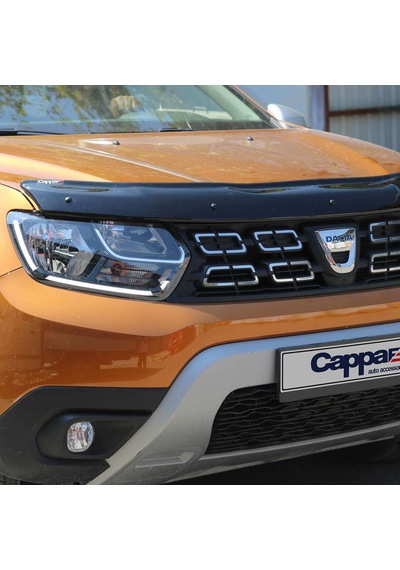 Cappafe Dacia Duster Ön Kaput Koruyucu Rüzgarlık 4Mm Abs 2018-