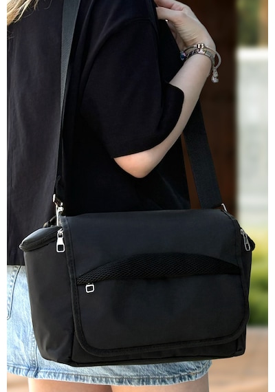 Stylo Stroller Bag Bebek Arabası ve Omuz Çantası X Pro Termos Bölümlü Siyah