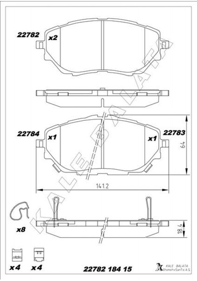 Ön - 345 - Fren Balata Toyota C-hr 1.2l 8nrfts Ngx10 16- / 1.8l 2zr-fxe Hybrıd Zyx10 - Mıxdepo - Zyx11 16- Ön Fren