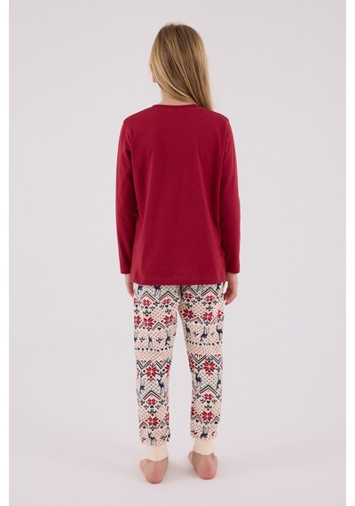 Arnetta Kız Çocuk Kırmızı Pijama Takımı Ar3452-c-v1 Kırmızı