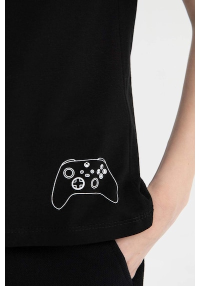 DeFacto Erkek Çocuk Xbox Bisiklet Yaka Kısa Kollu Tişört D9562A825SMBK81