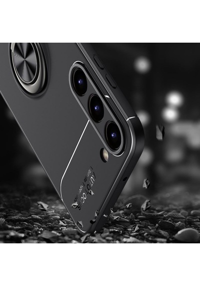 Samsung Galaxy Uyumlu S23 Plus Kılıf Yüzüklü Magnetli Ravel Case Kapak