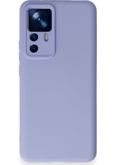 Xiaomi Mi 12t Pro İçi Kadife Kaplı Esnek Silikon Kapak Ryc/ Nano Lansman Lila