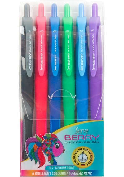 SERVE BERRY JEL KALEM 07MM KARMA BLISTER 6LI