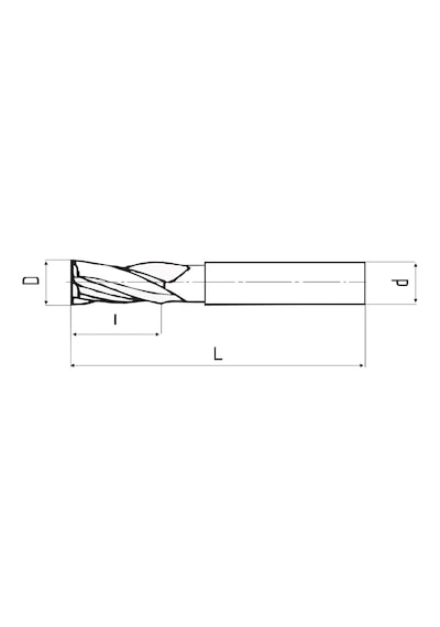 Fett 14x75 Mastercut Çok Uzun Sert Metal 2 Ağızlı Tıaln Karbür Parmak Frezesi