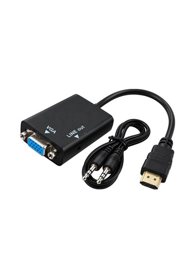 Powermaster Pm-32015 Hdmı To Vga + Audio Ses Destekli Aktif Dönüştürücü Çevirici Adaptör