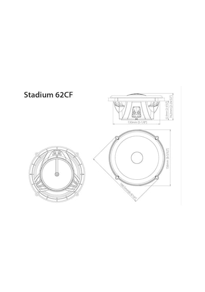 Jbl Stadium 62cf 16cm Komponent Mid Takımı Profesyonel Ürün