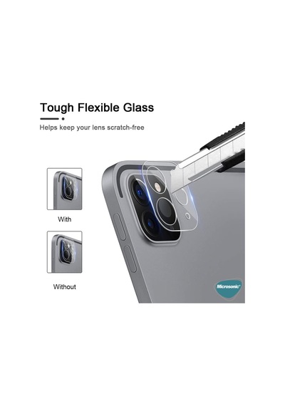 Microsonic Apple Uyumlu iPad  Pro 12.9'' 2020 4.Nesil Kamera Lens Cami 439017485