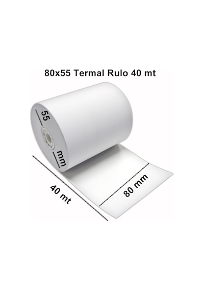 80MM X 40M Termal Adisyon Rulosu 50'Li Paket