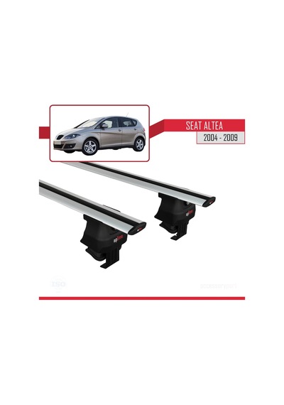 Seat Altea 2004-2009 Arası İle Uyumlu Ace-4 Ara Atkı Tavan Barı Gri