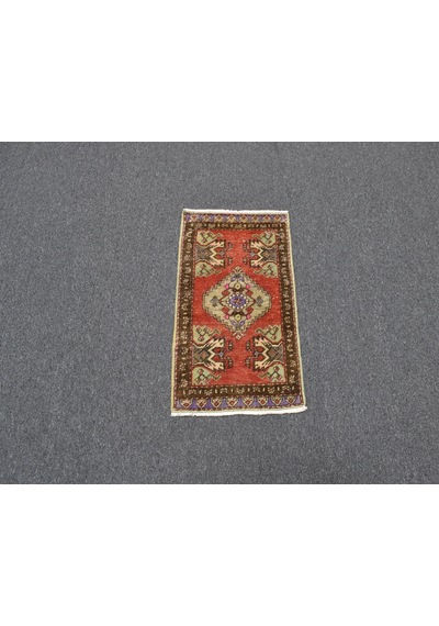 Zehra Abla Halı Vintage El Dokuma Nadir Anadolu Yün Halı 5978