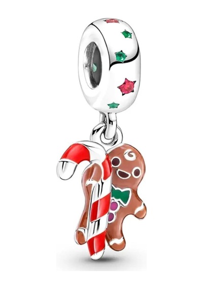 Zencefilli Kurabiye Adam Charm Gümüş