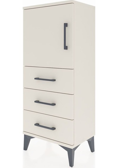 Arges Komodin 2 Raflı 3 Çekmeceli Tek Kapaklı 44x30x106 Aytaşı-aytaşı Aytası
