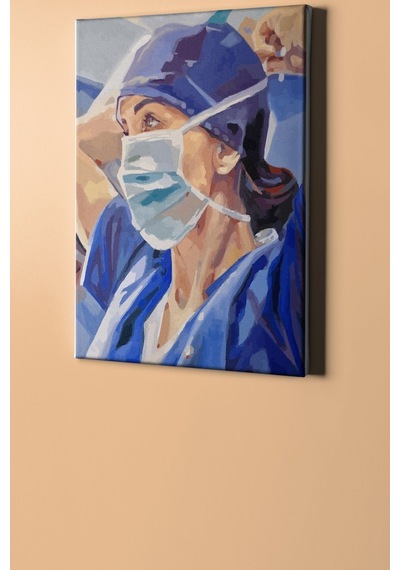 Webstyle Sayılarla Boyama Seti Kasnaklı Nöbette 50 X 65 Cm