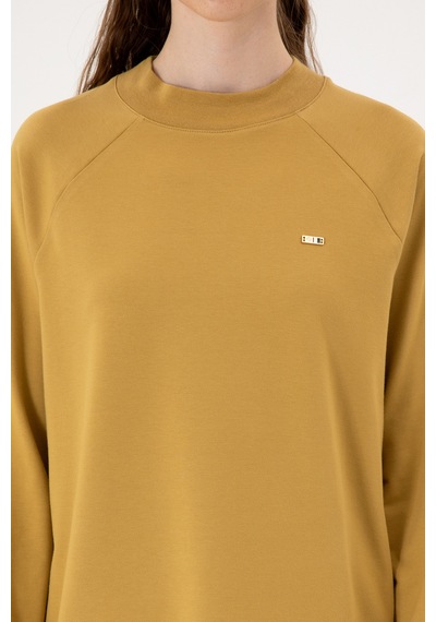 U.S. Polo Assn. Kadın Camel Regular Bisiklet Yaka Basic Sweatshırt 50313610-VR151