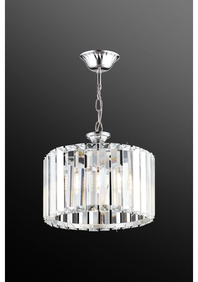 Luna Lighting  Lüx Kristal Krom Taşlı 25'lik Avize Krom