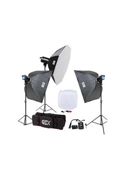 Gdx BM400 II W/S 3'lü Paraflaş Set + Çekim Çadırı 60x60 CM