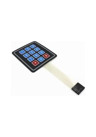 Sineparelektronik-4X3 Membrane Matrix Tuş Takımı