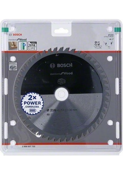 Bosch Standard For Wood 216 x 30 T48 Daire Testere Bıçağı - 2608837723