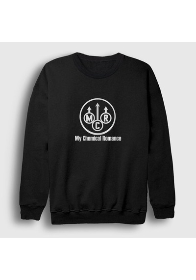 Presmono Unisex Mcr My Chemical Romance Sweatshirt Siyah