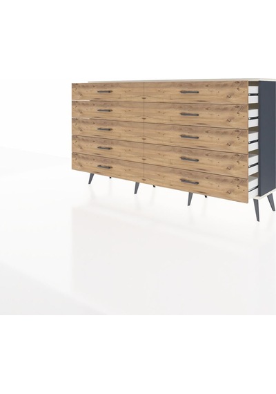 Arges Konsol 10 Çekmeceli 176x30x99 Antrasit-aytaşı/çam Aytası/atlas Çam - Antrasıt Arges Konsol 10 Çekmeceli 176x30x99 Antrasit-aytaşı/çam Aytası/atlas Çam - Antrasıt