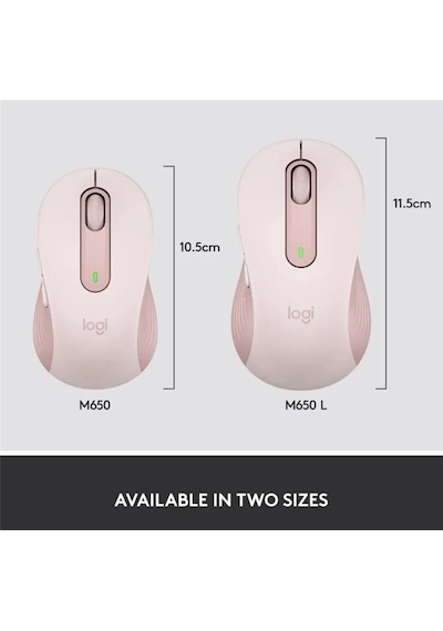 Logitech M650/m650l Kablosuz Bluetooth Fare Sessiz Ofis Dizüstü Fareler M650 Black M221