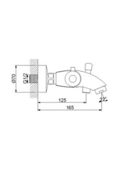 Newarc Tekno Termostatik Banyo Bataryası Krom