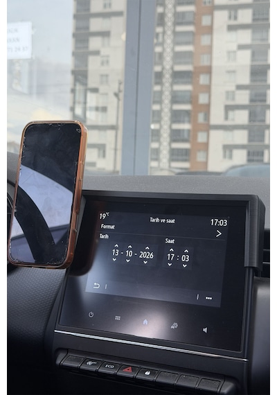 Renault Clio 5, 5.5 Uyumlu Araca Özel Magsafe Telefon Tutacagı 2020-2026 Model Soldan Aparatlı