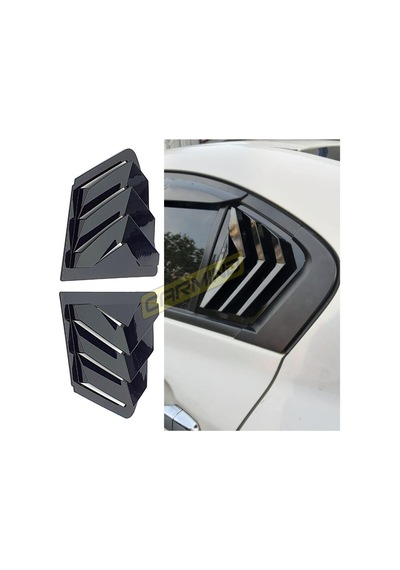 Honda Civic Fb7 Kelebek Cam Kaplama Vizörü Piano Black 2012-2015
