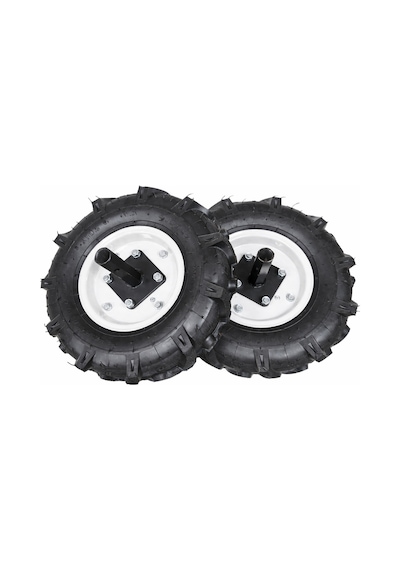 Çapa Makinesi 400x80 Teker Takımı 27mm Sabit Aks Havalı, 2 Adet