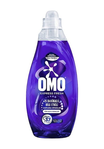 4 Adet Omo Express Fresh Capcanlı Renkler Siyahlar Sıvı Bakım Deterjanı 1480 Ml 37 Yıkama