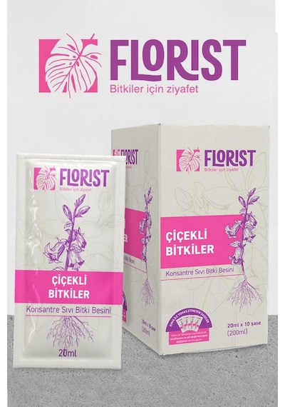 Florist Çiçekli Bitkiler Sıvı Konsantre Bitki Besini 200