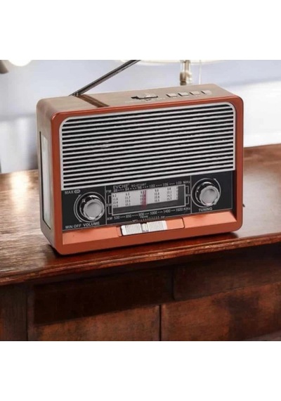 Everton Rt-306 Ahşap Nostaljik Radyo Bluetooth, Fm/am/sw, Usb, Aux Ve Sd Kart