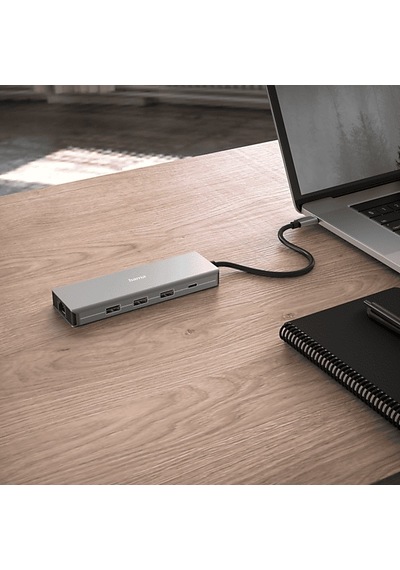 Hama Hm.200142 Usb-c-hub,9 Ports, 2x Hdmı,usb-a,usb-c,lan Usb Hub Gri Gri