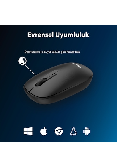 Philips SPK7318 Kablosuz 1600 DPI 3 Tuşlu Optik Mouse