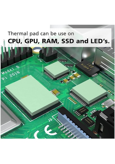 Wozlo 1 0mm 22 70mm Termal Pad M2 Ssd Chipset Soğutucu 7x2cm Silikon İletken Yeşil 6w/mk