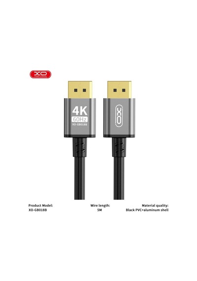 Premium Donanım Parçası Ekran Aksesuarı Bağlantı Kablosu Gb018b Dp - Dp Metal Kablo 4k - 5m 1080p