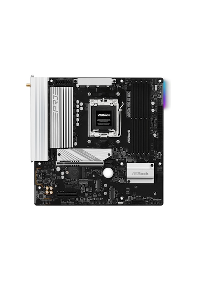 Asrock B850m Pro Rs Wıfı 8000mhz Oc Ddr5 Soket Am5 M.2 Usb 3.2 Hdmı Matx Anakart B850m Pro Rs Wıfı