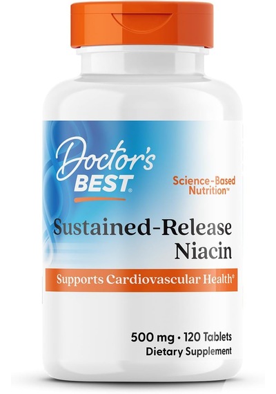 Doctors Best Sustained-release Vitamin B3 Niacin With Niaxtend Supports Heart Health 120 Veg Caps Aromasız