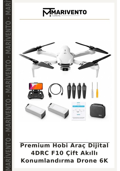 Premium Hobi Araç Dijital 4drc F10 Çift Akıllı Konumlandırma Drone 6k