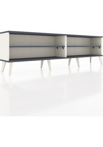 Arges Tv Ünitesi 2 Raflı 176x30x51 Aytaşı-antrasit/antrasit Antrasıt/antrasıt