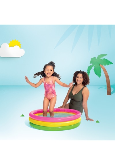 Intex 3 Boğumlu Sunset Bebek Havuzu 86 25 Cm 58924 Çok Renkli